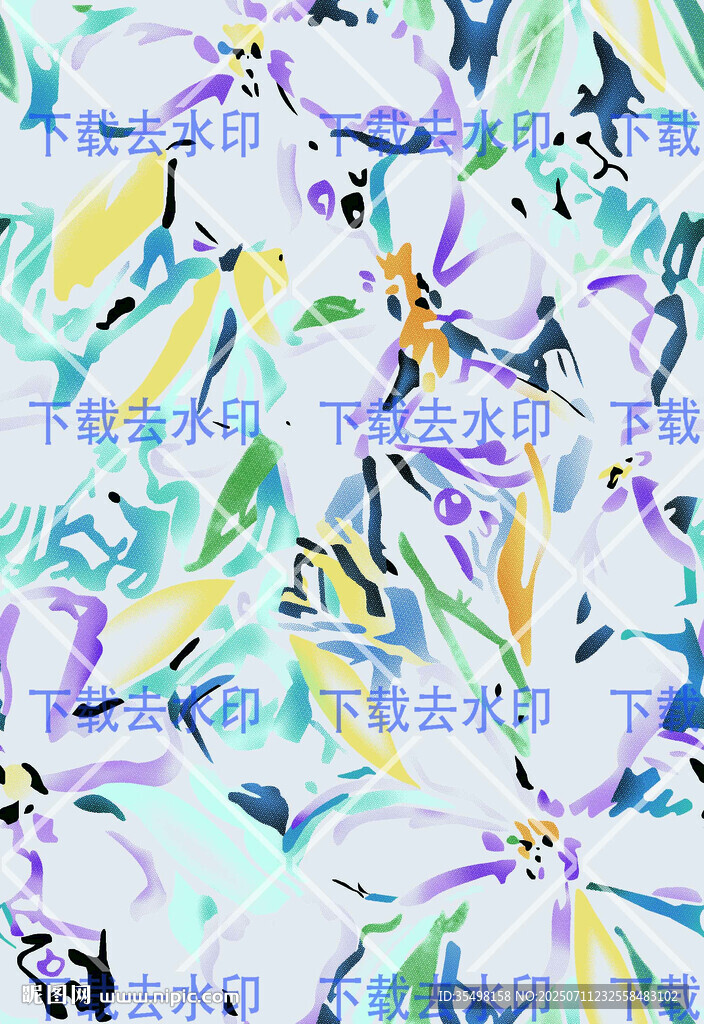 抽象花卉圖案背景設(shè)計(jì)