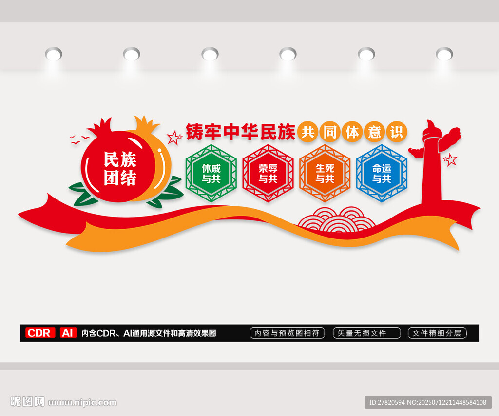 民族共同體意識文化墻