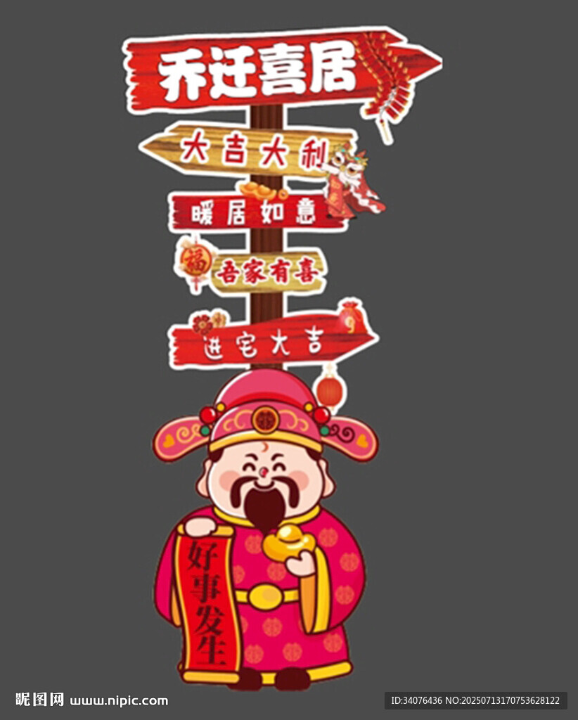 喬遷宴指示牌