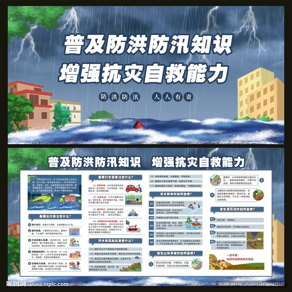 防洪防汛知識(shí)宣傳欄