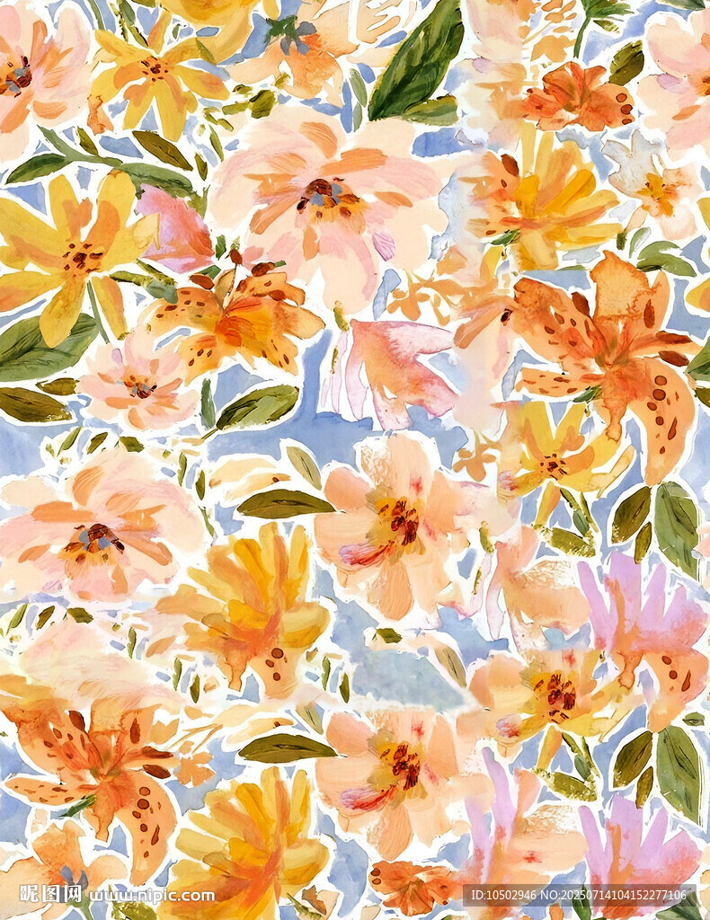 花卉圖案背景 清新自然風(fēng)
