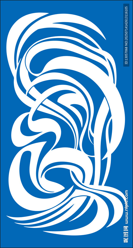 藍(lán)色背景抽象線條圖案