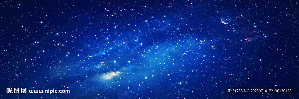浩瀚宇宙星空背景圖