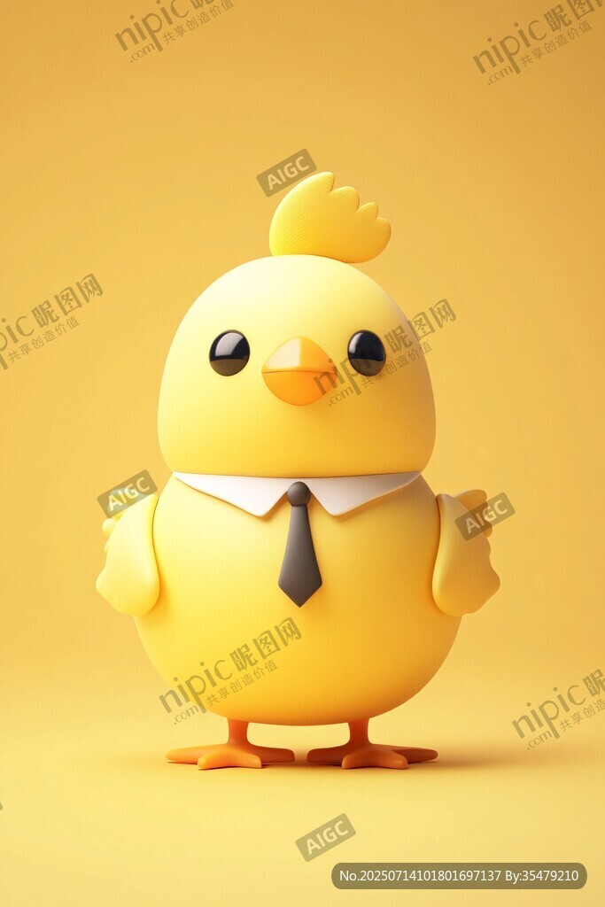 萌趣小雞商務(wù)風(fēng)造型