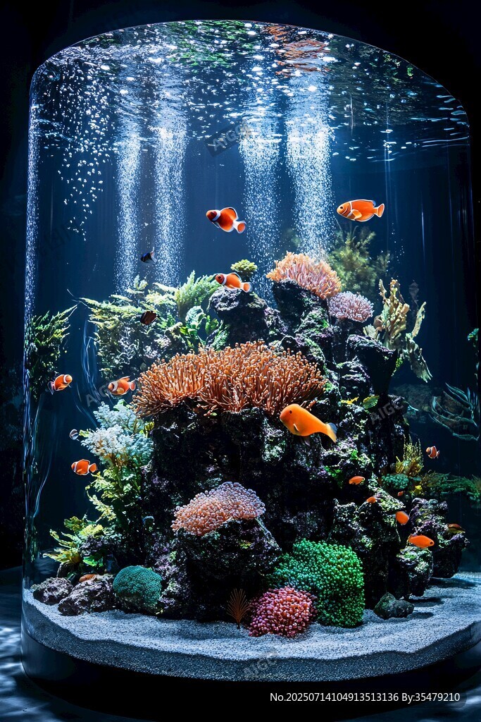 夢幻珊瑚礁水族箱景觀