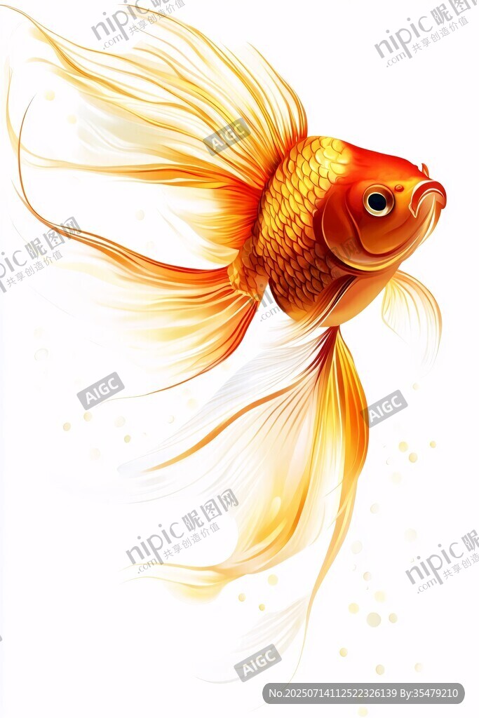靈動(dòng)金魚 水中優(yōu)雅精靈