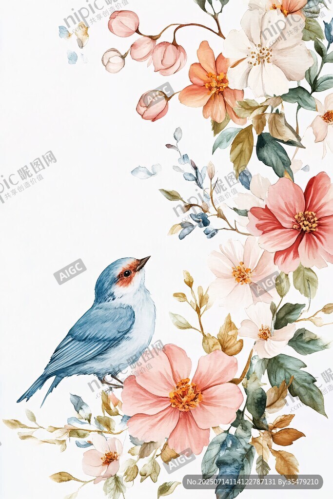 花鳥繪景 清新自然之美