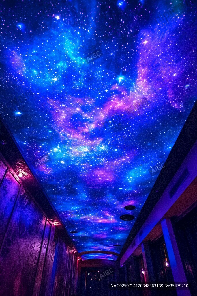 夢幻星空走廊天花板
