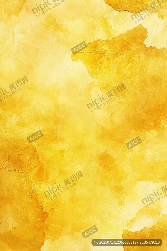 金黃水彩背景紋理