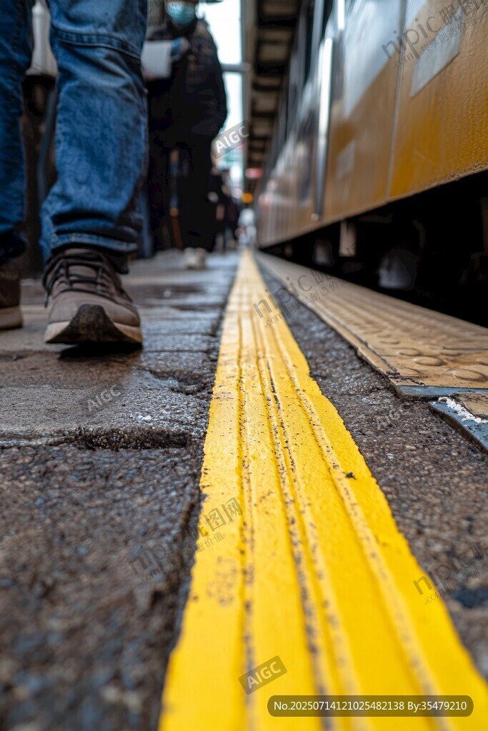 乘客于站臺(tái)等候列車(chē)時(shí)刻