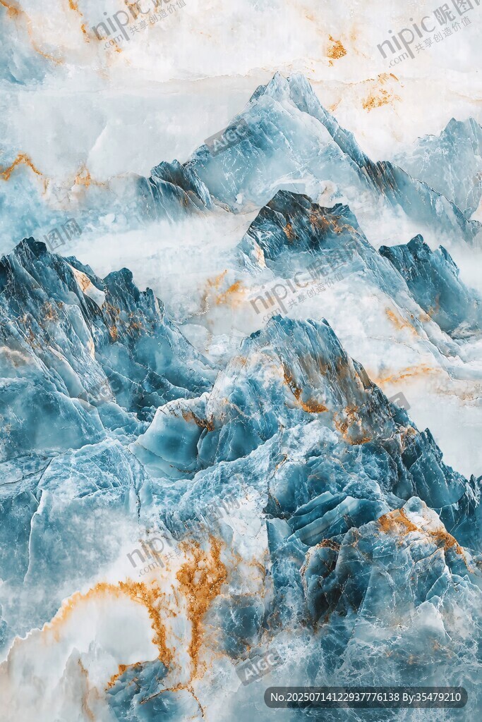 水墨山水風(fēng)大理石紋理圖案