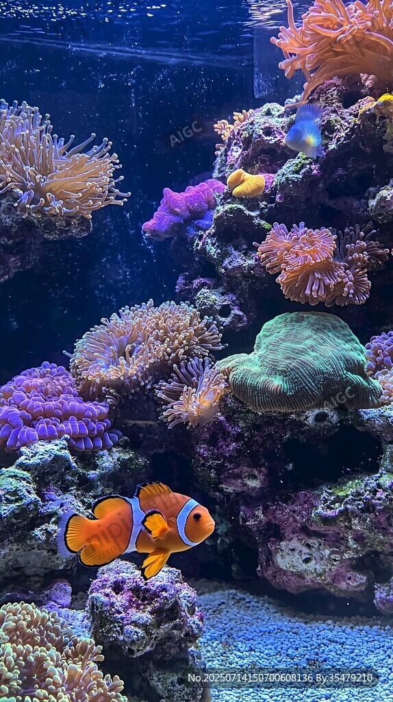 小丑魚悠游多彩海底世界