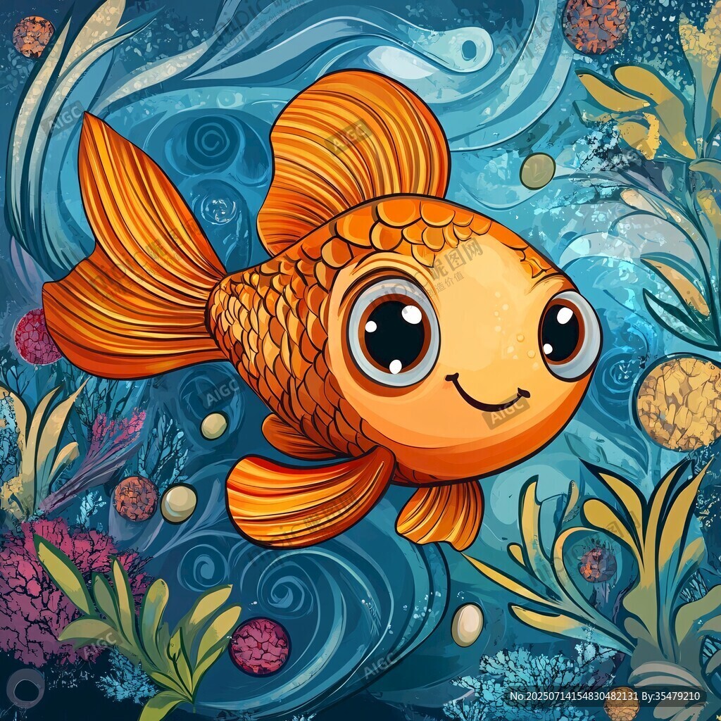 歡樂金魚暢游海底世界