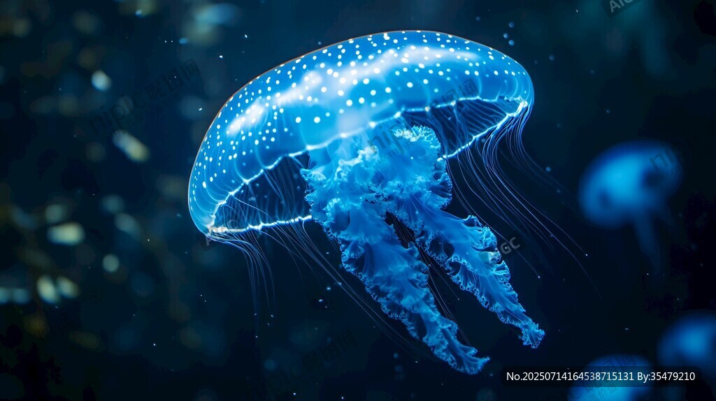夢幻藍水母 海洋靈動之美