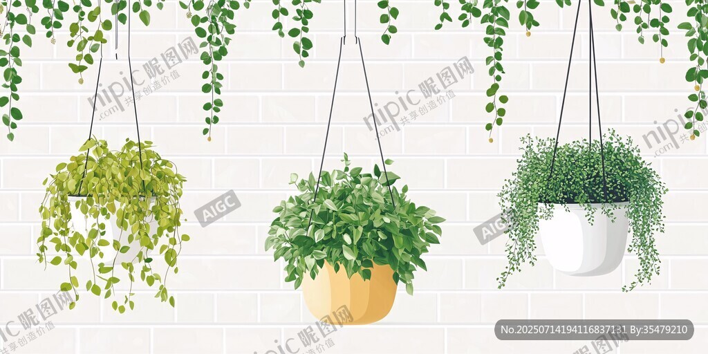 懸掛綠植裝飾墻面新美學(xué)