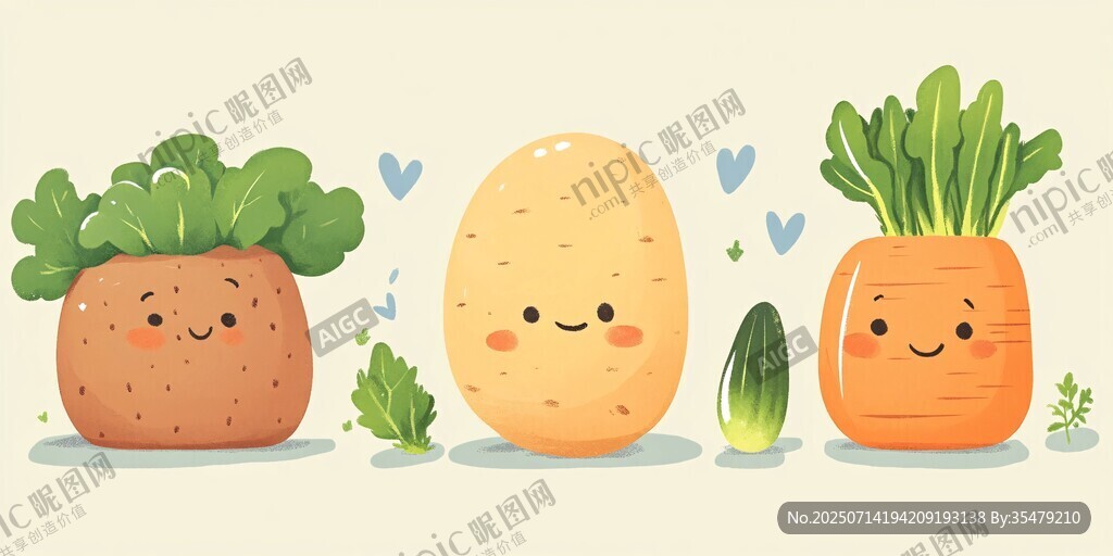 可愛蔬菜家族歡樂登場(chǎng)