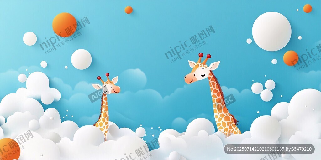 云端長(zhǎng)頸鹿的夢(mèng)幻世界
