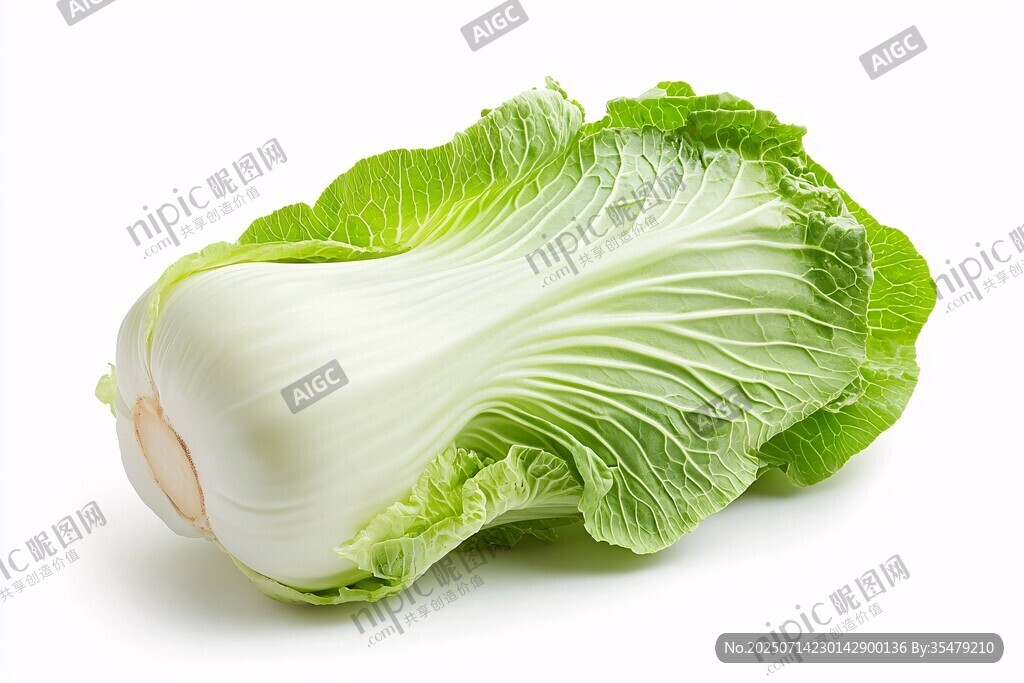 一顆鮮嫩的大白菜