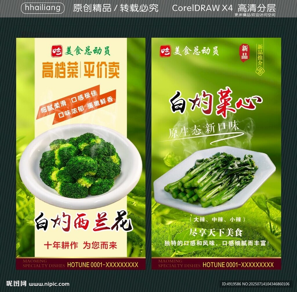 白灼菜心 白灼西蘭花