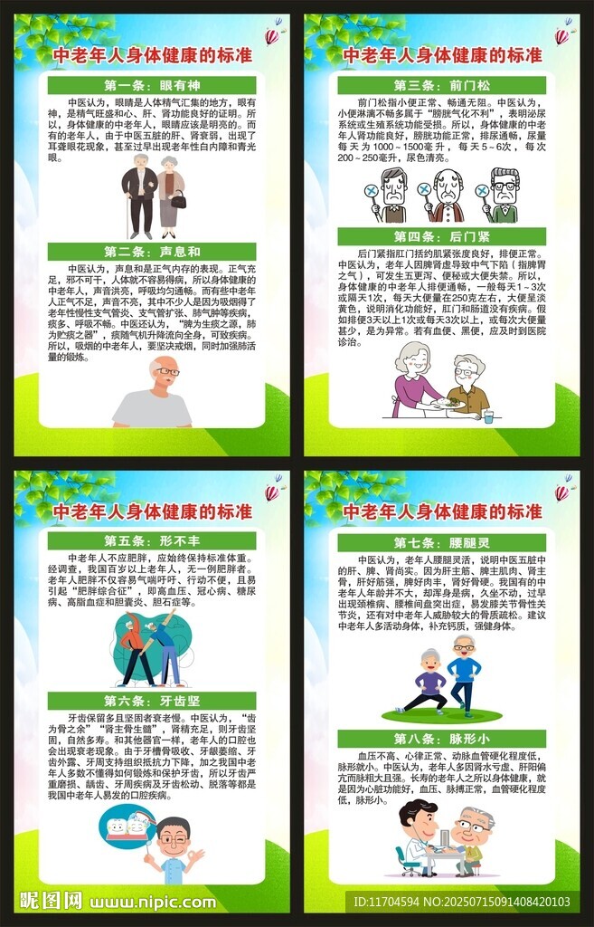 全國(guó)老年健康宣傳周展板