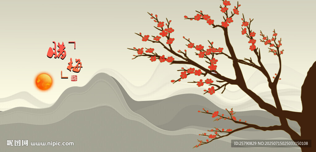 梅花手繪梅花