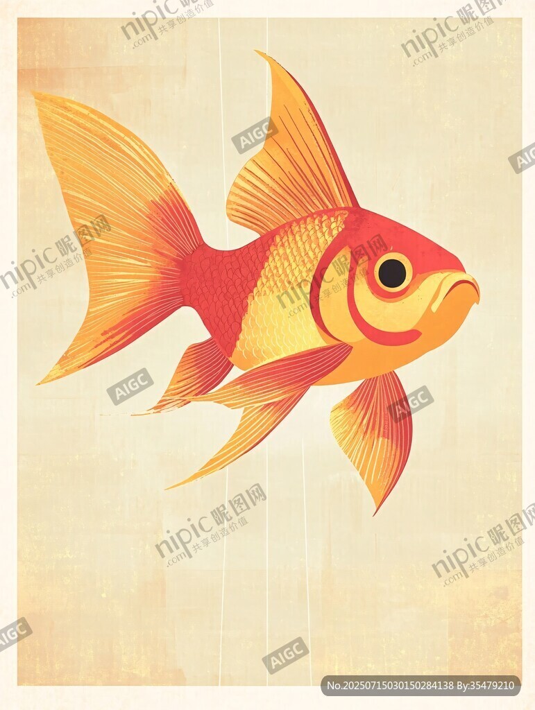 靈動金魚插畫