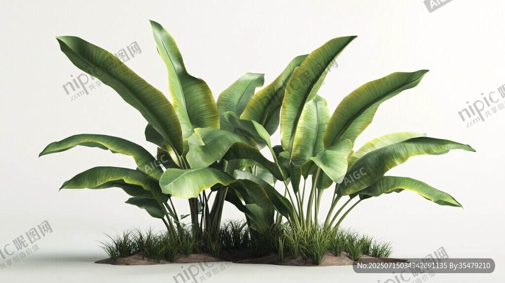 熱帶綠植盆栽展示