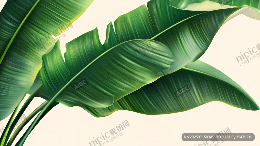 熱帶芭蕉葉 清新自然風(fēng)
