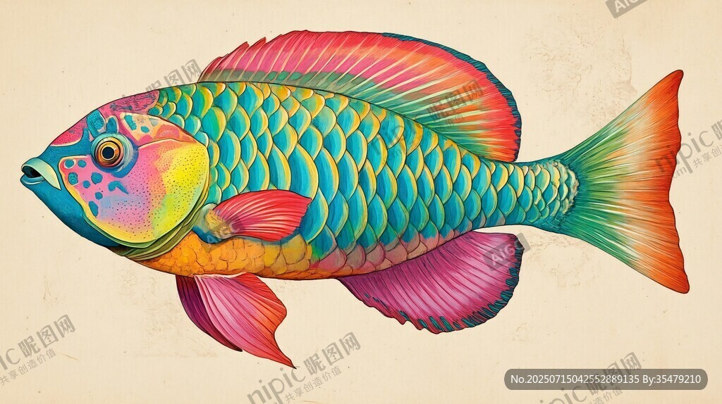 多彩絢麗的夢幻熱帶魚