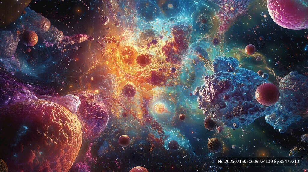 夢幻絢爛的星際空間景象