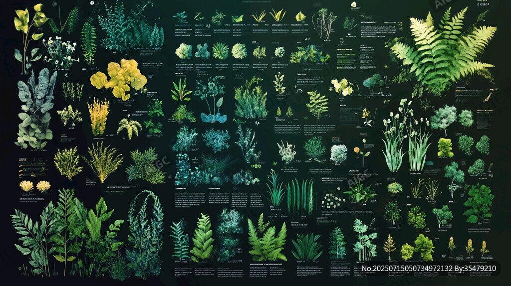 多樣綠植集合圖