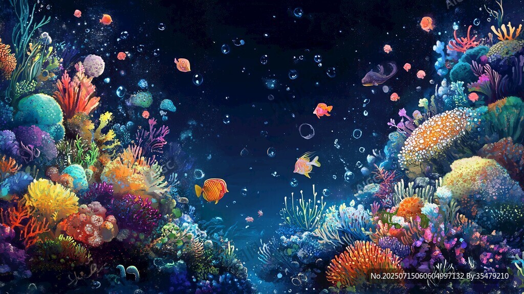 夢幻海底世界的繽紛景象