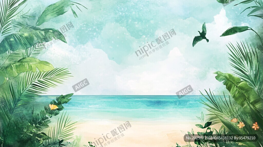 熱帶海濱風光