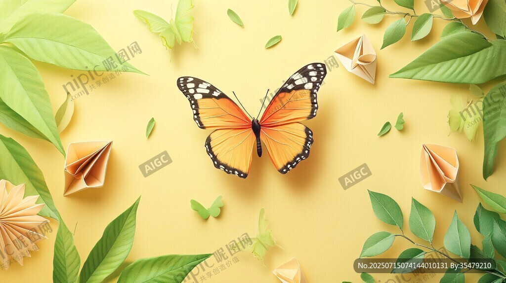 蝶舞花葉間的靈動(dòng)之美