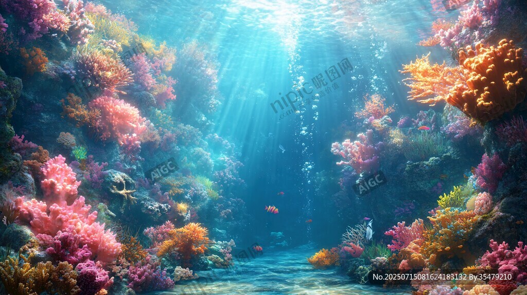 夢幻海底珊瑚景觀