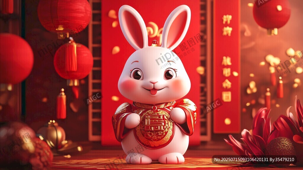 萌兔賀歲迎新春
