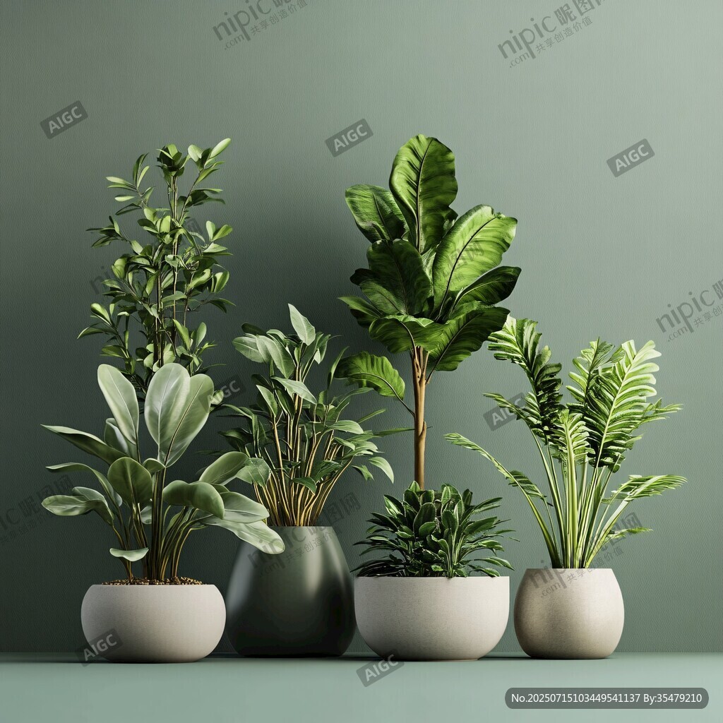 室內(nèi)綠植組合 清新裝飾風(fēng)