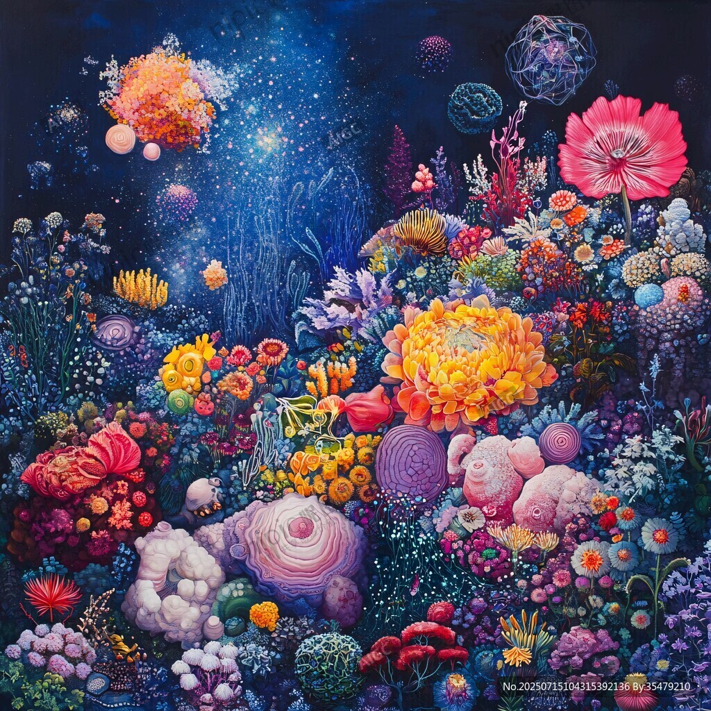 夢(mèng)幻海底花卉般的珊瑚世界