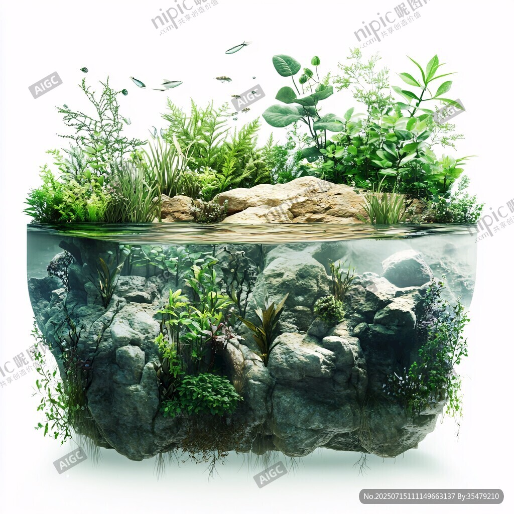 水陸兩棲微觀生態(tài)景觀