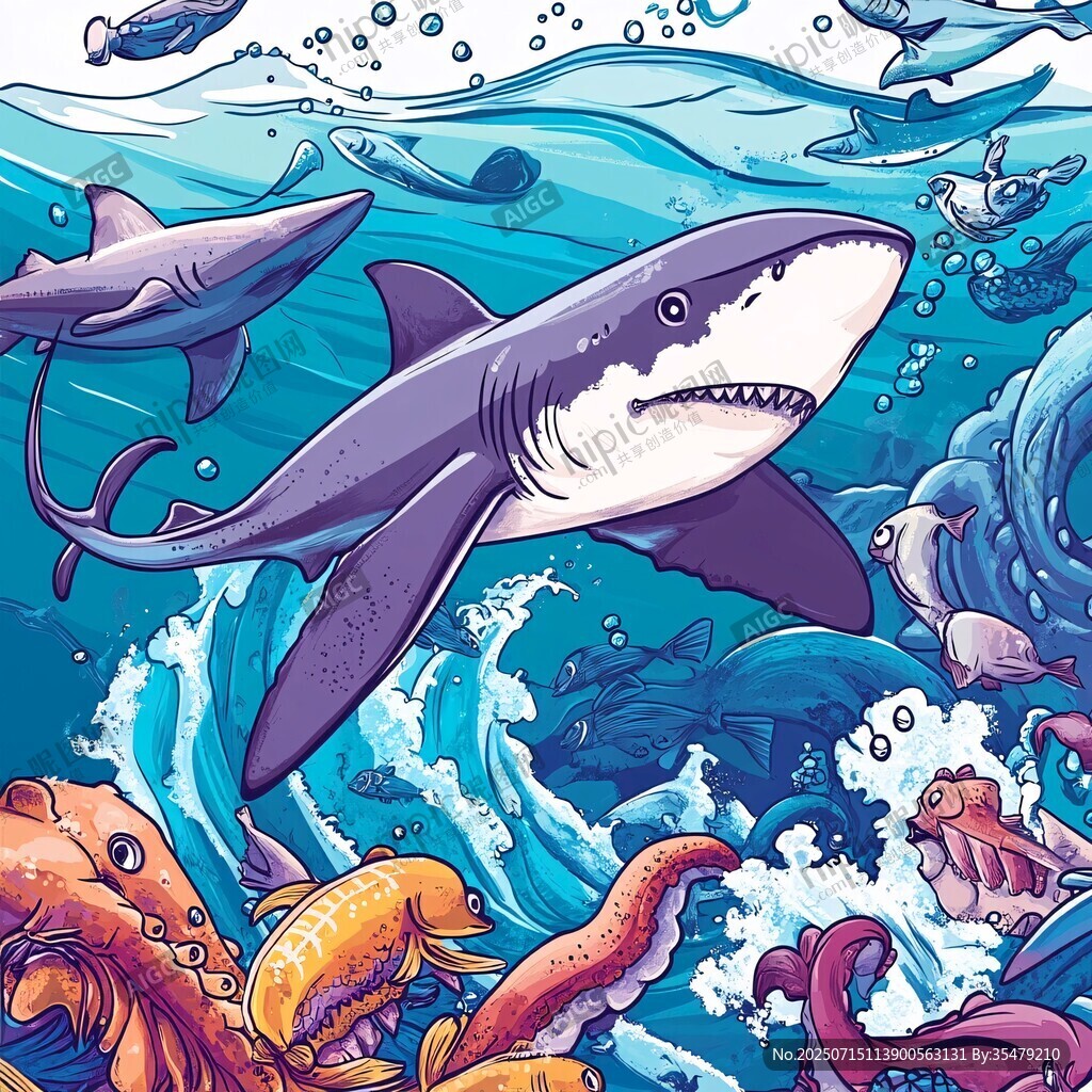 海洋霸主鯊魚的奇幻世界