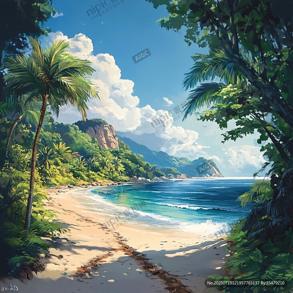 熱帶海濱美景