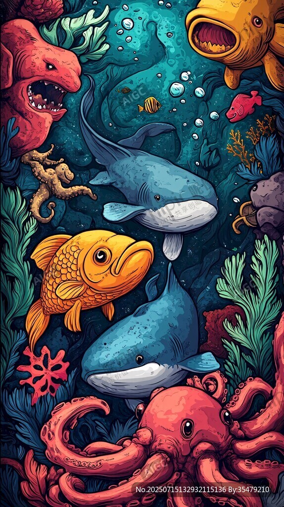 奇幻海底生物大聚會