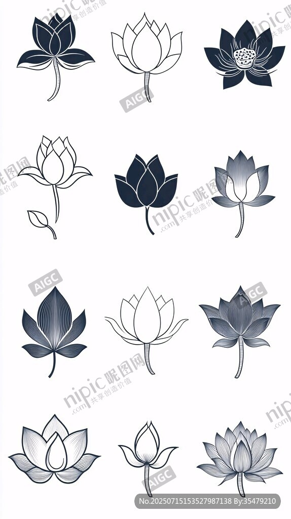 蓮花圖案設(shè)計集合