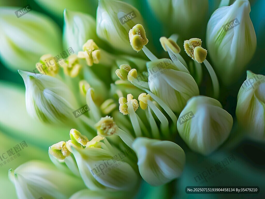 蔥蘭花蕊特寫(xiě)