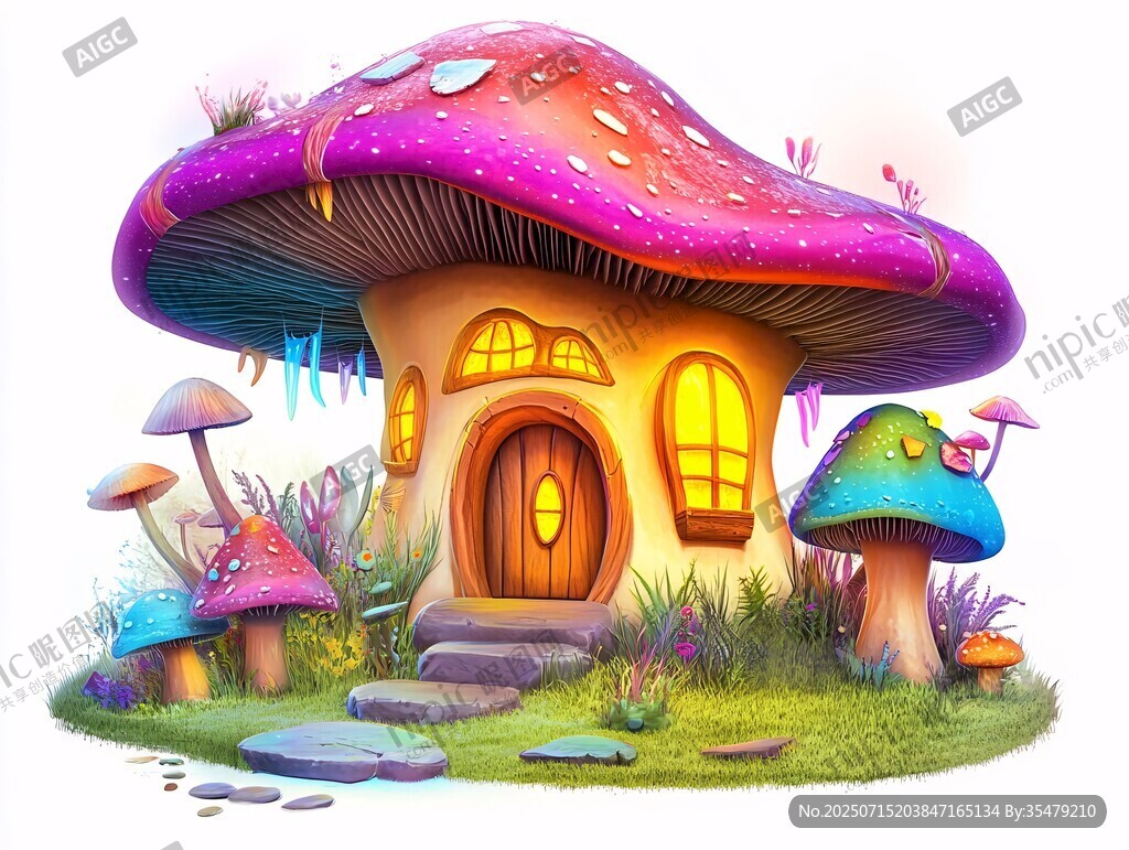 夢幻蘑菇小屋童話世界