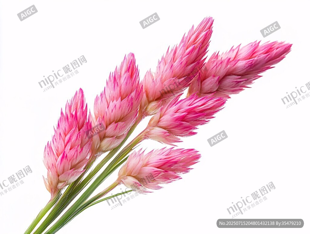 粉色雞冠花特寫花朵