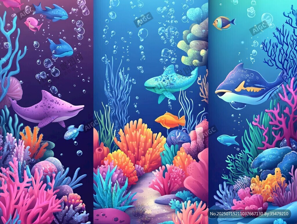 海底奇幻世界插畫(huà)