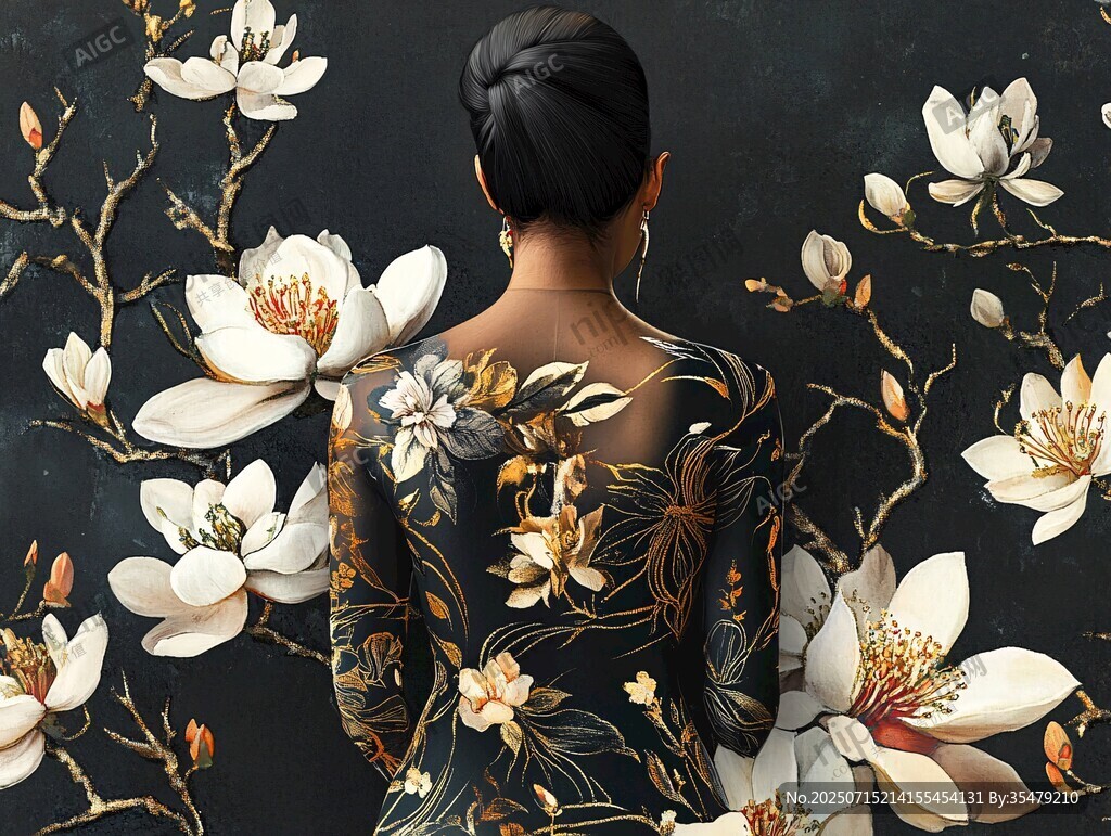 背影繁花 東方女性的優(yōu)雅