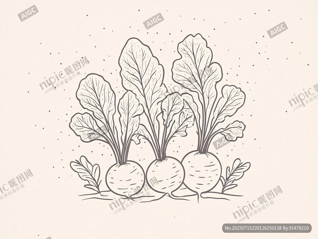 手繪蘿卜插畫