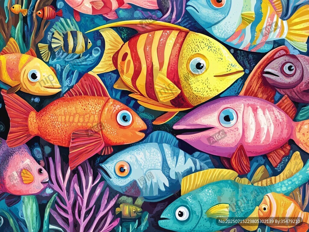 繽紛多彩的海底魚群世界